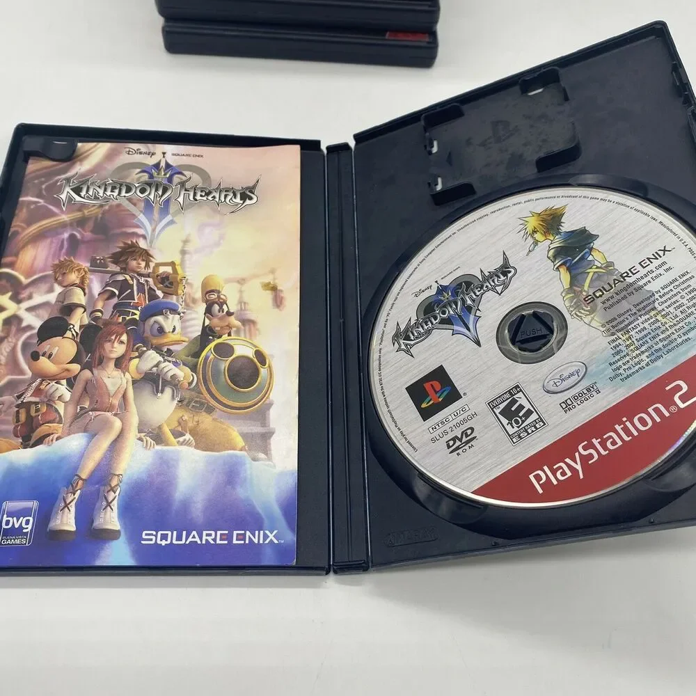 Kingdom Hearts II (PlayStation 2, 2006) Tested Used